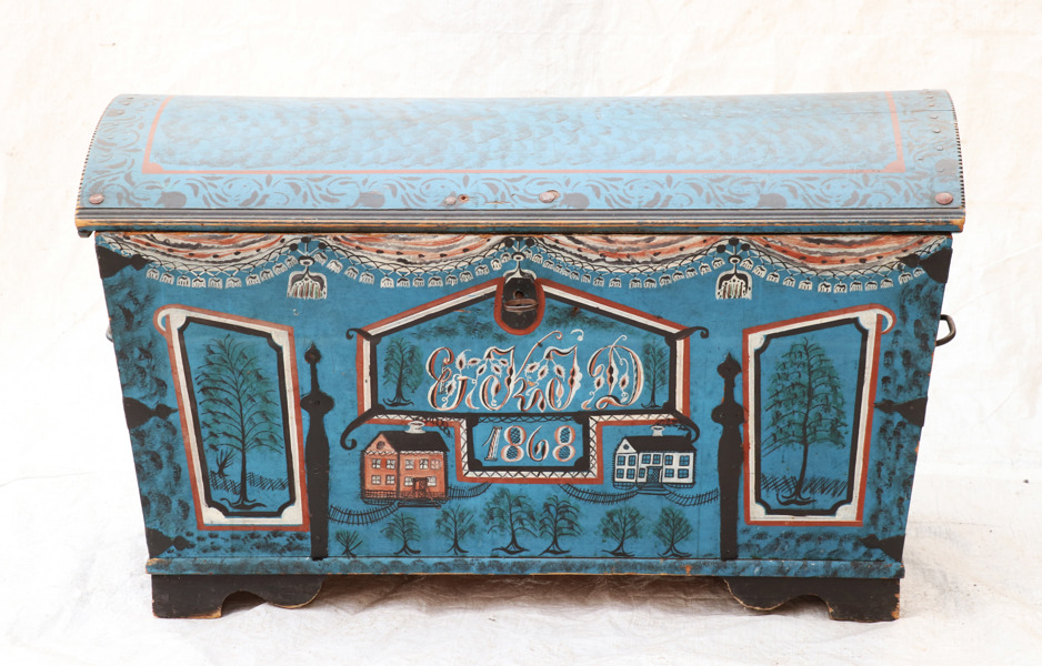 Kista, allmoge, södra Sverge, daterad 1868