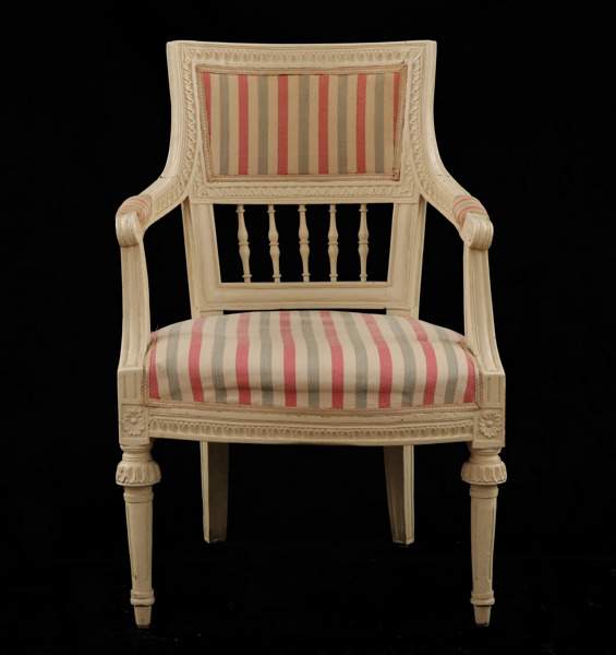 Karmstol, gustaviansk, 1700-talets slut