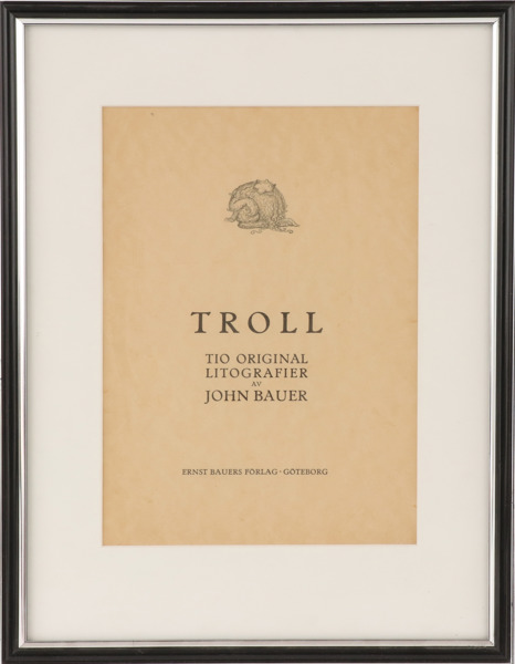 Front till mapp, "Troll", John Bauer