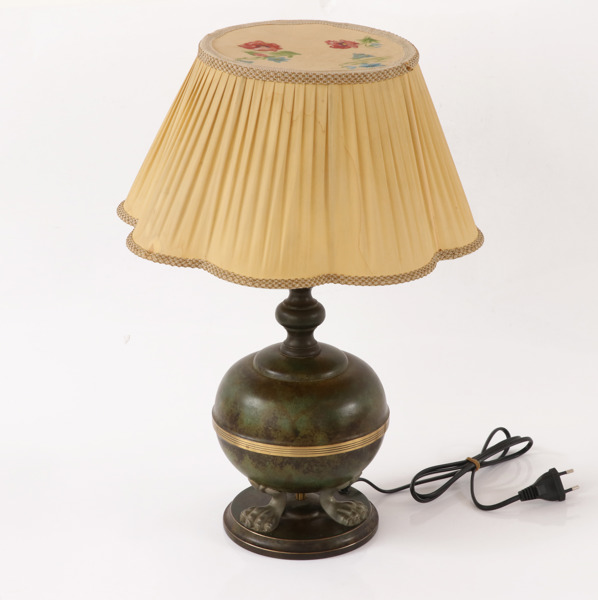 Bordslampa, 1900-talets första hälft