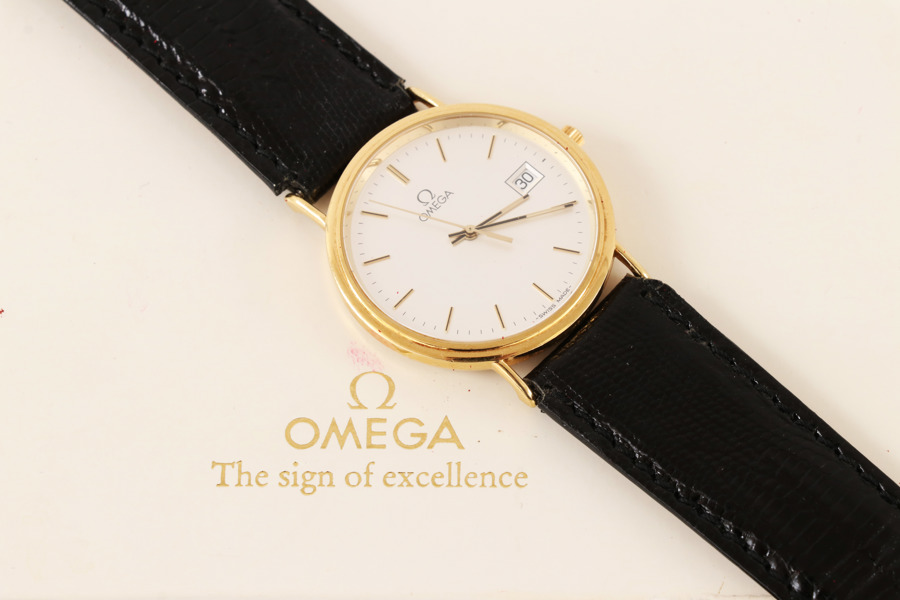 Herrarmbandsur i 18k, Omega