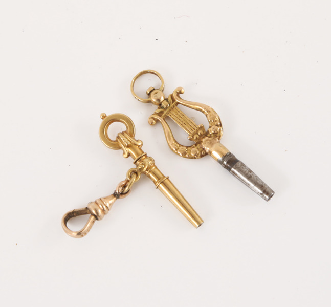 Fickursnycklar 2st, 18k