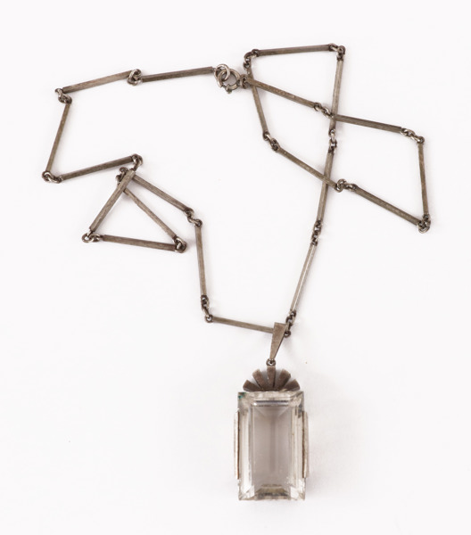 Halsband med hänge, silver, Stigbert