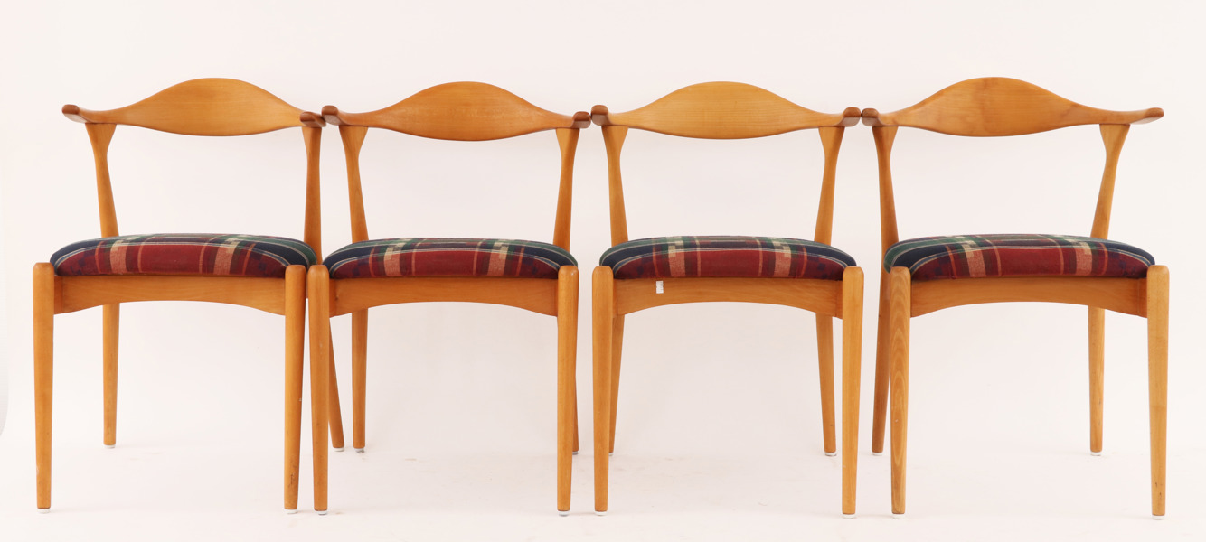 Stolar 4st, "Aristo", Folke Sundberg för Edmans Stolfabrik, Tibro