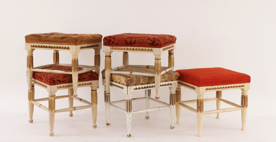 Pallar 5st, gustavianska provinsarbeten samt gustaviansk stil