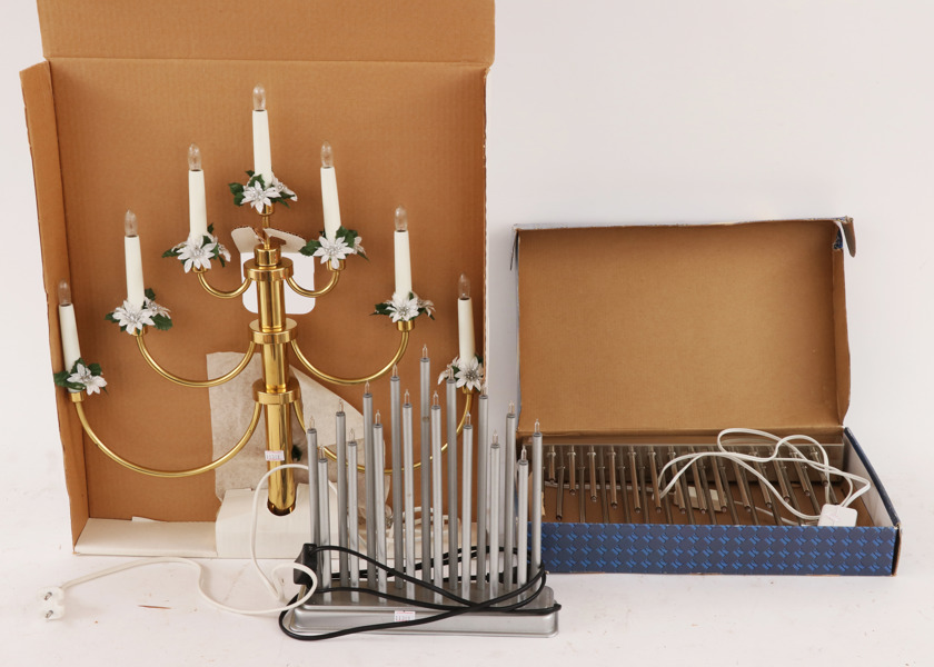 Elljusstakar 3st, Konstsmide samt Markslöjd