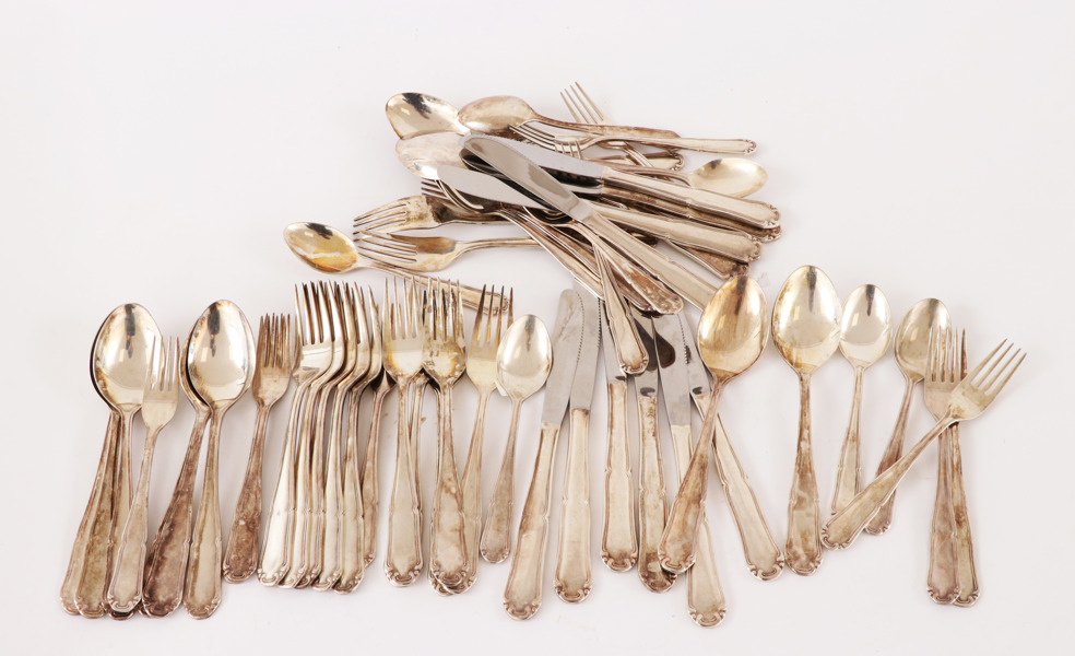 Bestickuppsättning 54 delar, "Rådhus", nysilver