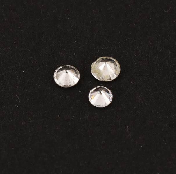 Briljantslipade diamanter 3st