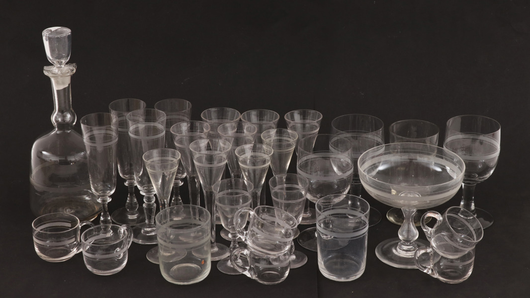 Glasservisdelar, "Rydberg", omkring år 1900