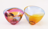 Skålar 2st, Ulf Johansson för Ulfhyttans Glasbruk