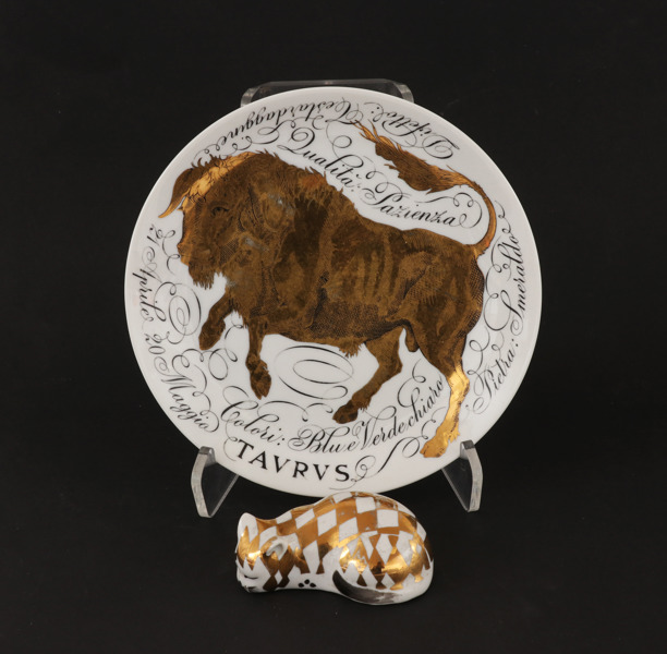 Porslin 2 delar, Fornasetti, Italien