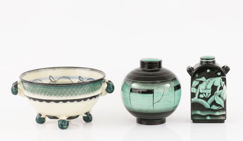 Keramik 3 delar, Ilse Claeson för Rörstrand