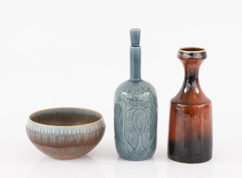 Stengods 3 delar, Carl Harry Stålhane för Rörstrand