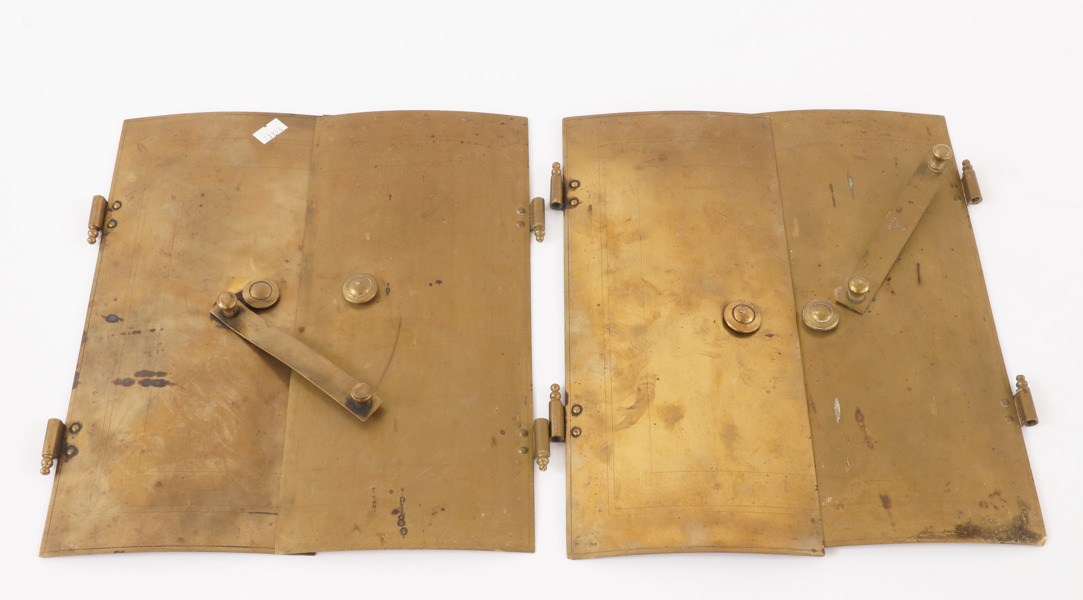 Kakelugnsluckor 2 par, 18/1900-tal