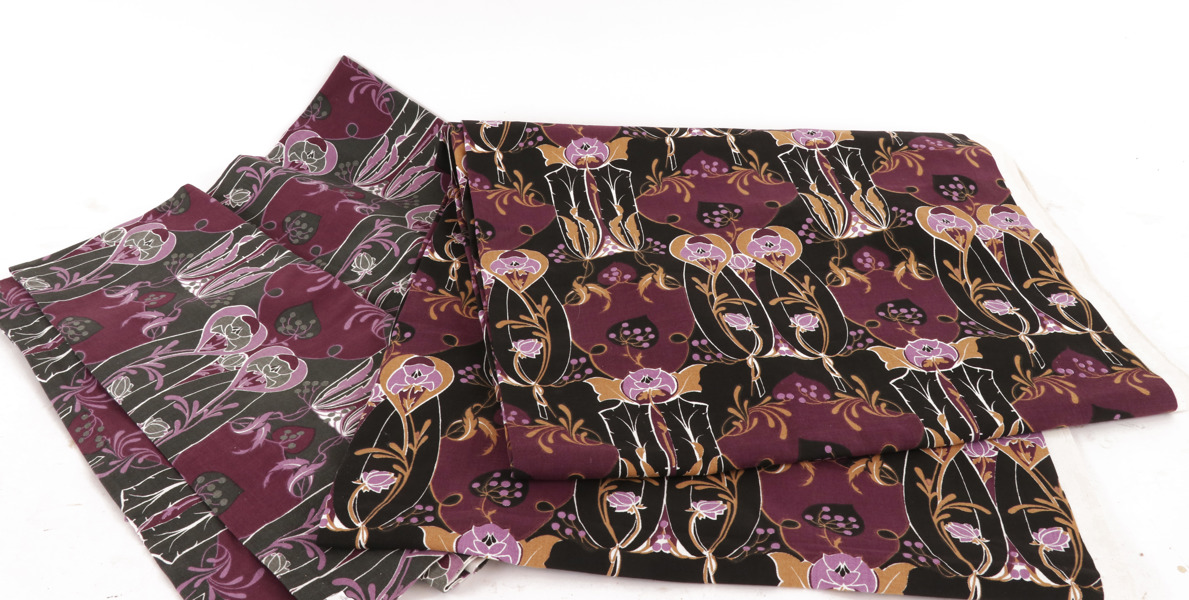 Textilier 2 delar, "Strindberg i blå tornet", Majken Avén