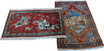 Handknutna mattor 2st