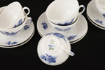 Te- och kaffeservisdelar, "Blå blomster", Royal Copenhagen