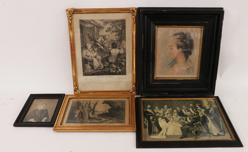 Antik grafik 5 delar