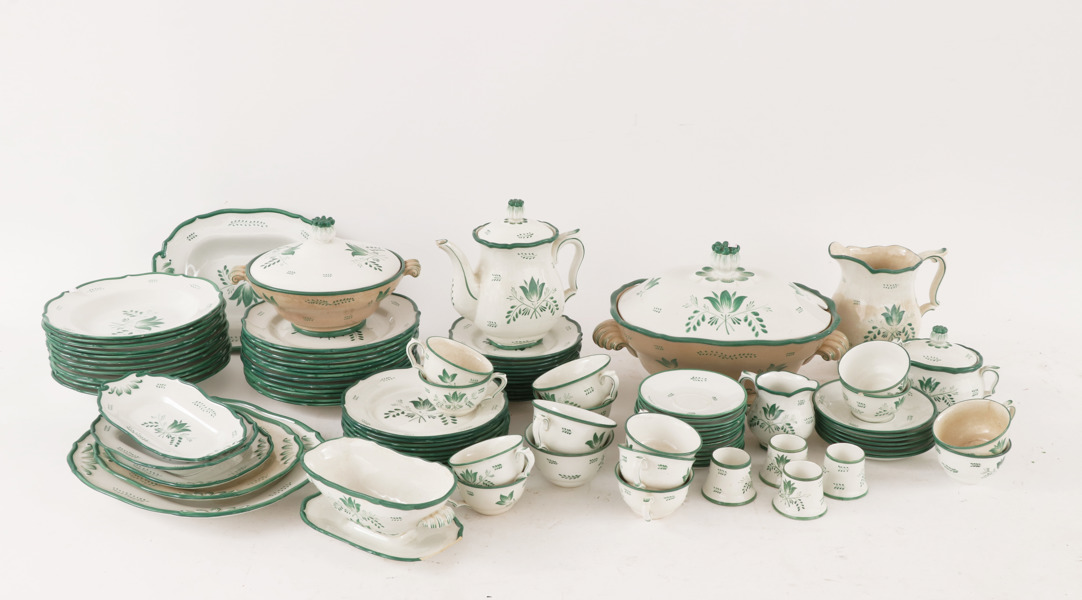 Mat-, te- och kaffeservisdelar, Gefle, modell Percy, 1900-talets första hälft