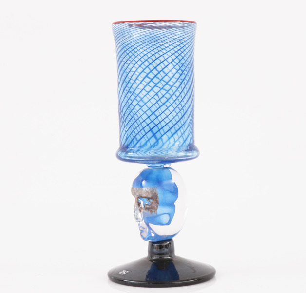 Pokalglas, Bertil Vallien för Kosta Boda