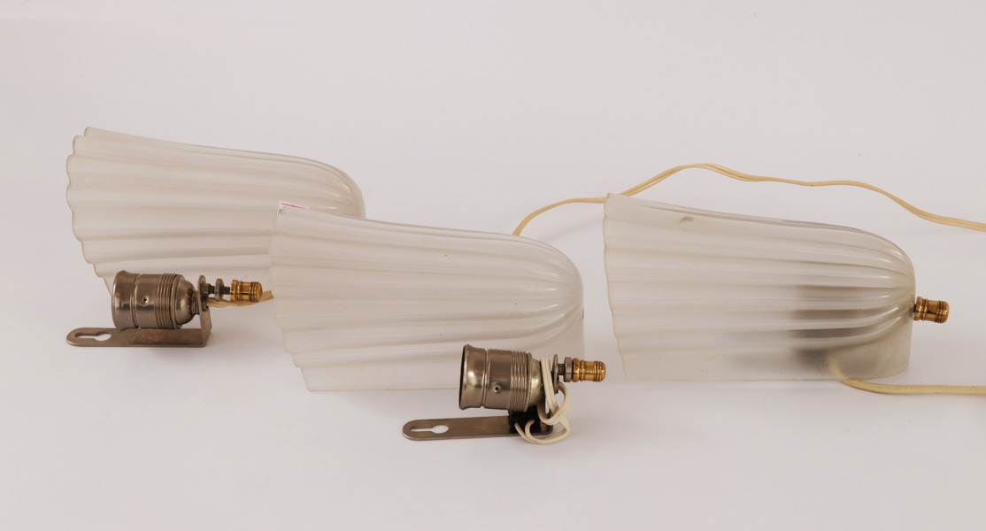 Vägglampor 3st, 1930/40-tal