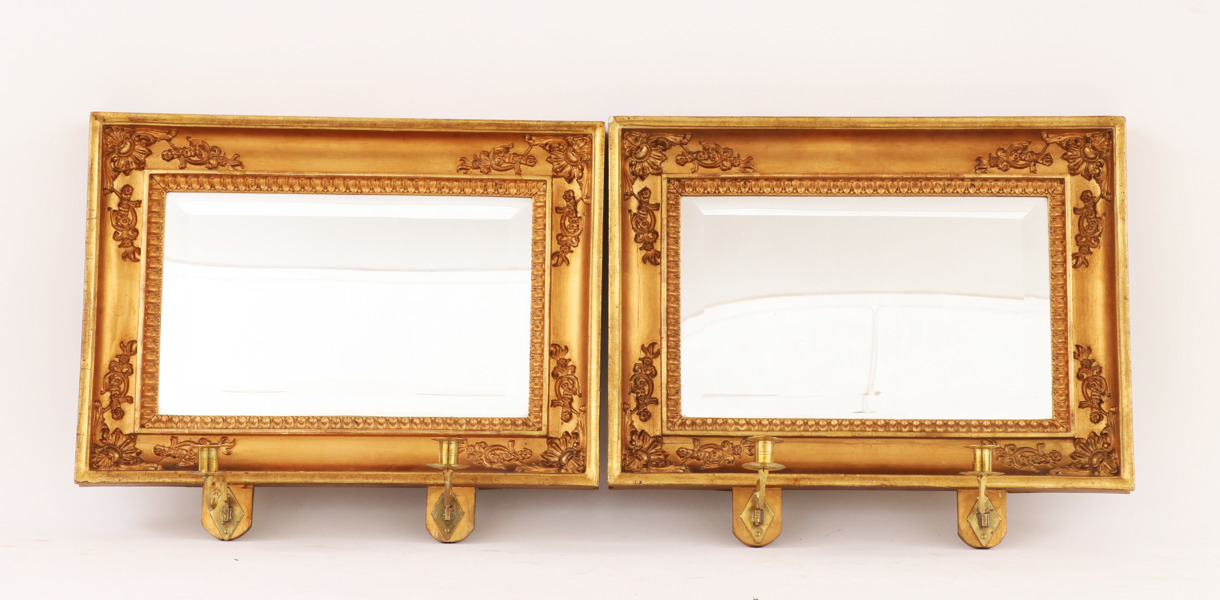 Spegellampetter ett par, nyrokoko, 1800-tal