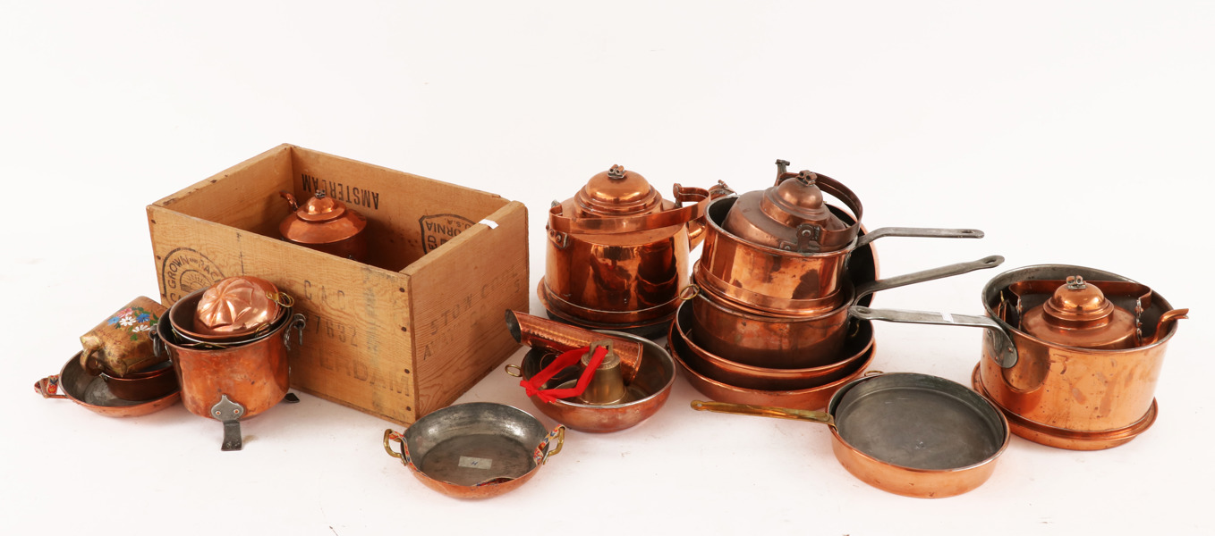 Parti kopparföremål, m.m.