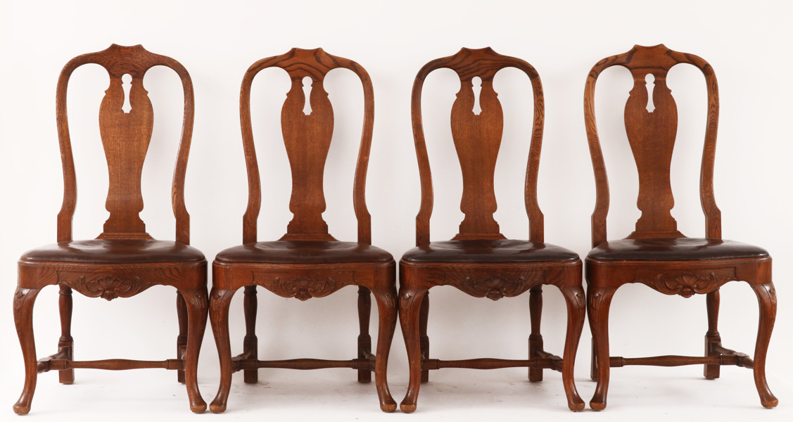 Stolar 4+2, rokokostil, bl.a. Nordiska Kompaniet, 1900-talets första hälft