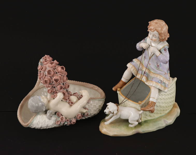 Porslin 2 delar, 18/1900-tal