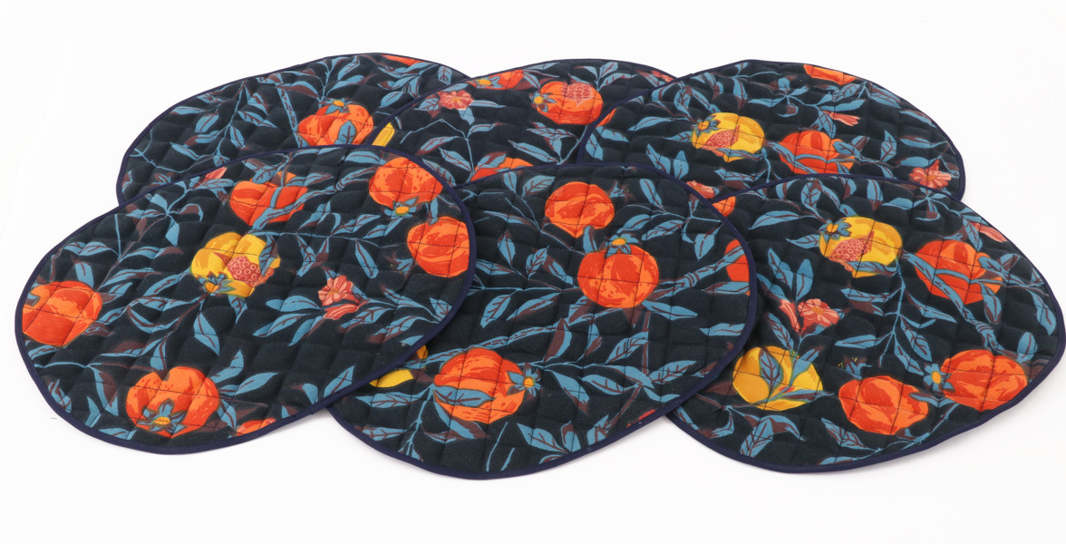 Bordstabletter 6st, "Granatäpple", Jobs, Leksand