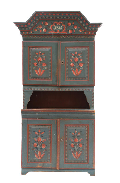 Skänkskåp, allmoge, Hälsingland, daterat 1815