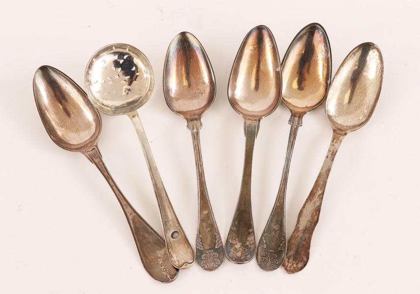 Silver 6 delar, 1800-tal