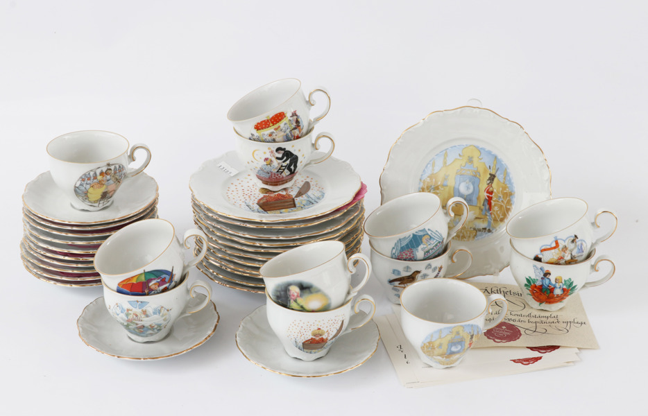 Kaffeservis, "HC Andersens äventyr", Fyrklövern