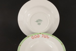 Djupa tallrikar 6st, "God Jul", Rörstrand