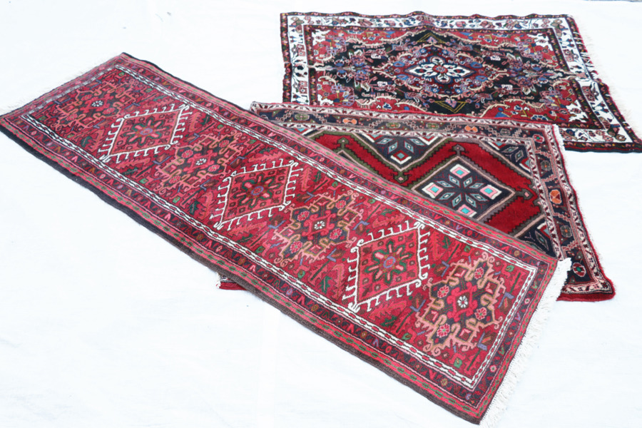 Handknutna mattor 3st, orientaliska