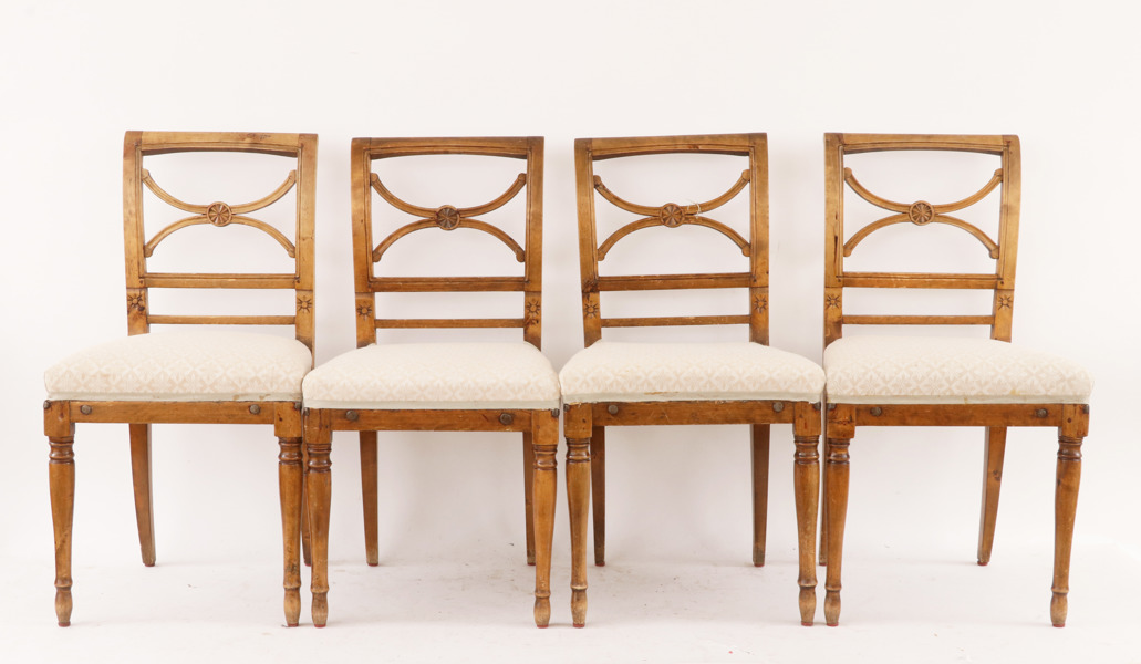 Stolar 4st, sengustavianska provinsarbeten, 1800-talets första hälft