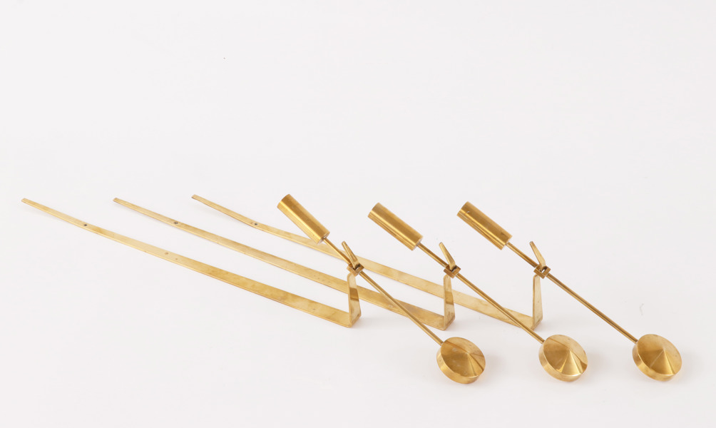 Väggljusstakar 3st, "Pendel", Pierre Forsell för Skultuna