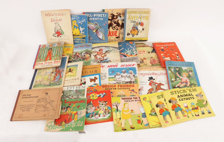 Parti äldre barnböcker, m.m.