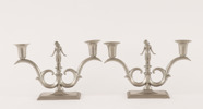 Kandelabrar ett par, C.G.Hallberg, Stockholm, 1930/40-tal