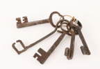 Nycklar 5st, mestadels 1700-tal