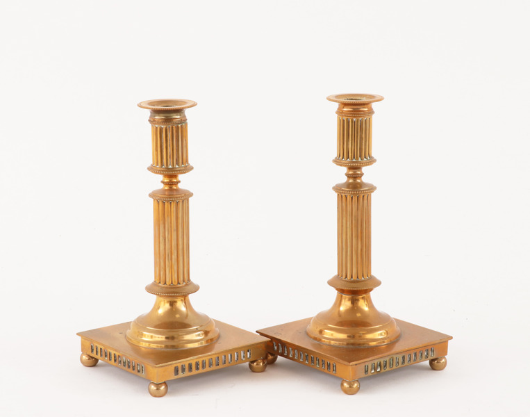 Ljusstakar ett par, gustaviansk stil, Carl Keiser & co, Västerås