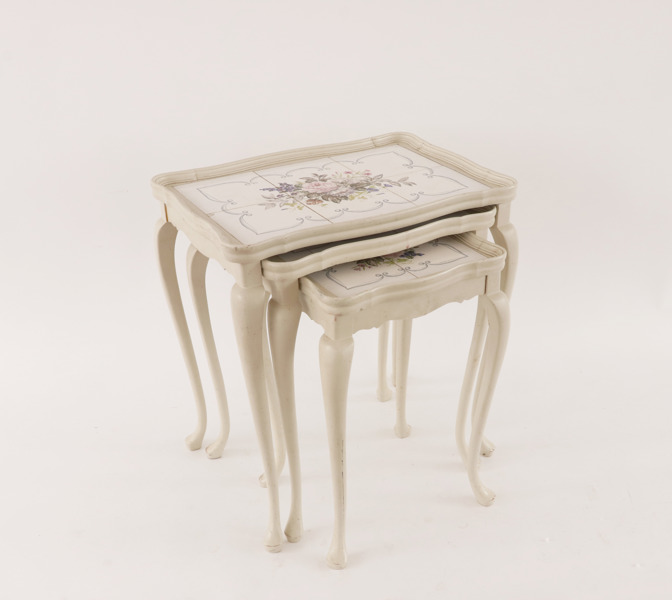 Satsbord 3 delar, rokokostil, 1900-talets första hälft