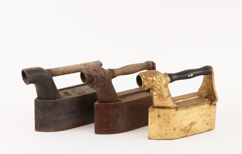 Strykjärn 3st, 18/1900-tal