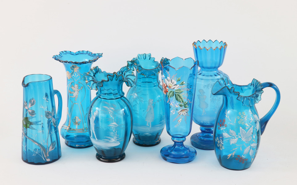 Glas 7 delar, tidigt 1900-tal