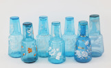 Vattenkaraffer med glas 7st, tidigt 1900-tal