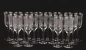 Champagneglas 19st, "Harmony", Gunnar Cyrén för Orrefors
