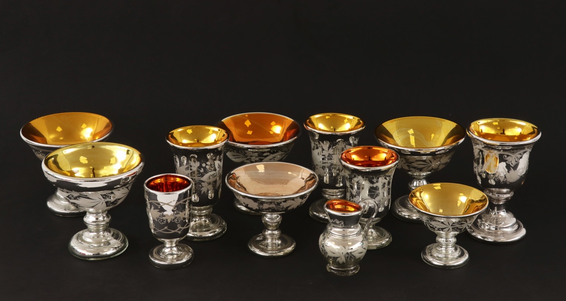 Glas 12 delar, omkring år 1900