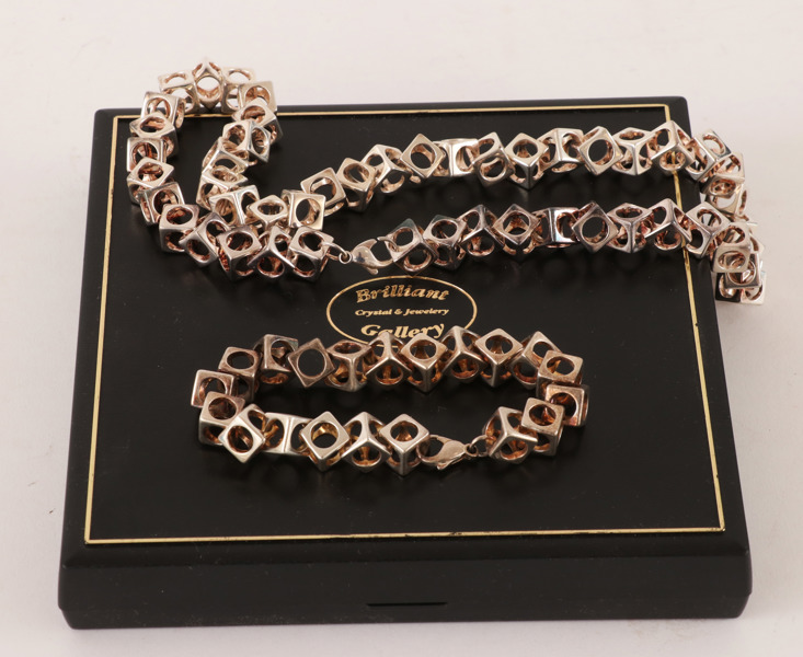 Armband och halsband, sterling