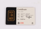 Guldtacka, 10g., UBS