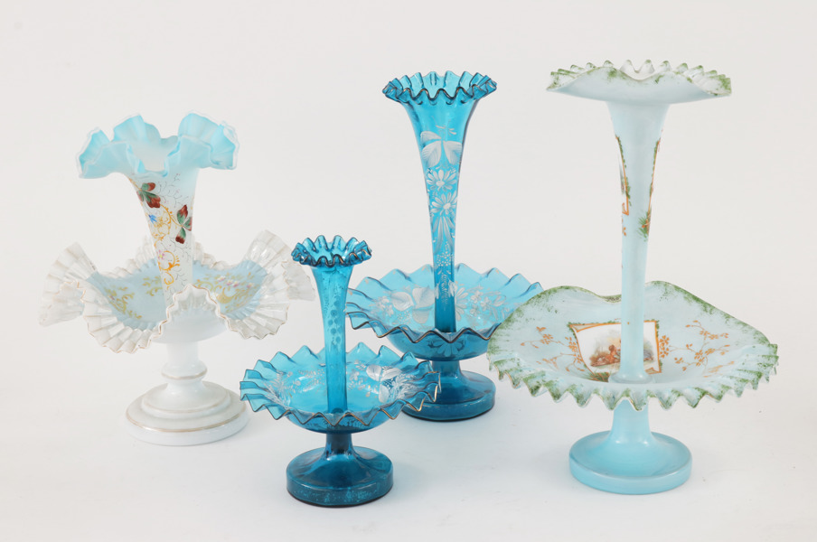 Skålar med strutvas 4st, omkring år 1900